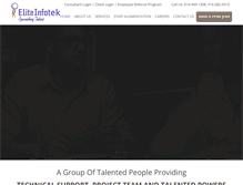 Tablet Screenshot of eliteinfotek.com